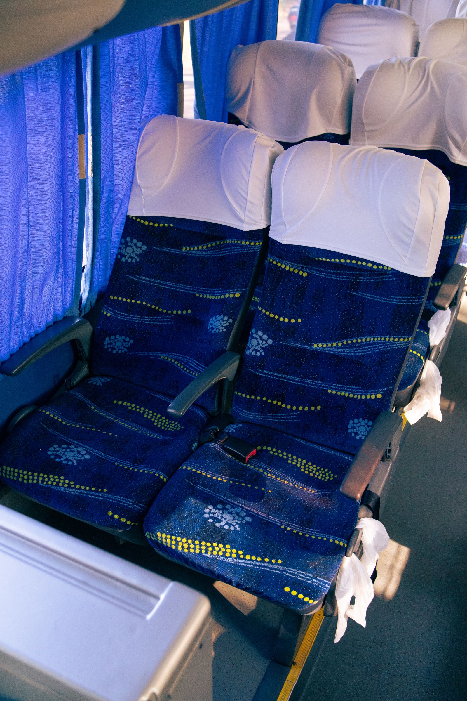 Poltronas reclináveis em detalhe